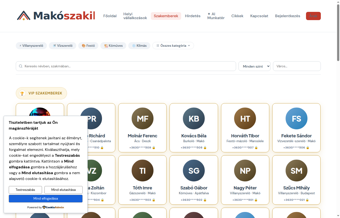 Szakemberek keresése